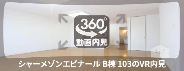 シャーメゾンエピナール B棟 103の360動画
