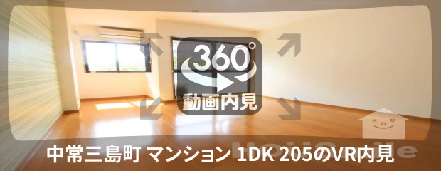 中常三島町 マンション 1DK 205の360動画