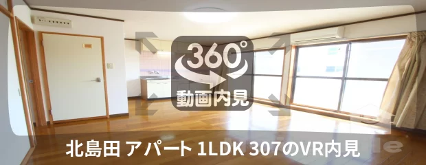 北島田町 アパート 1LDK 307の360動画