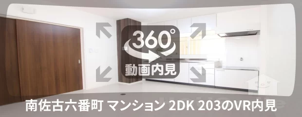 南佐古六番町 マンション 2DK 203の360動画